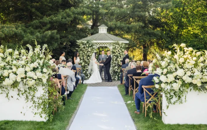 tented outdoor wedding venue in the hudson valley