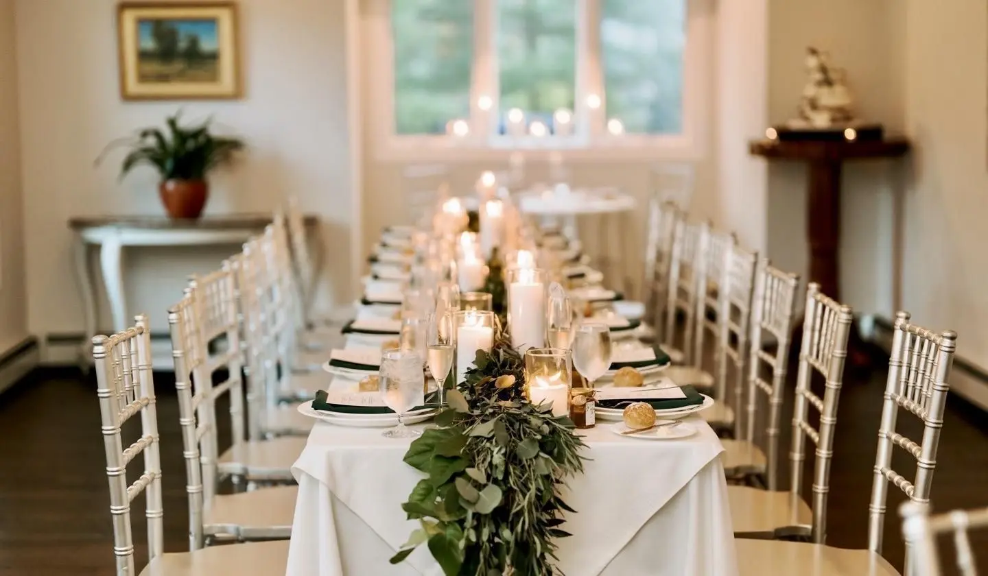 intimate indoor reception