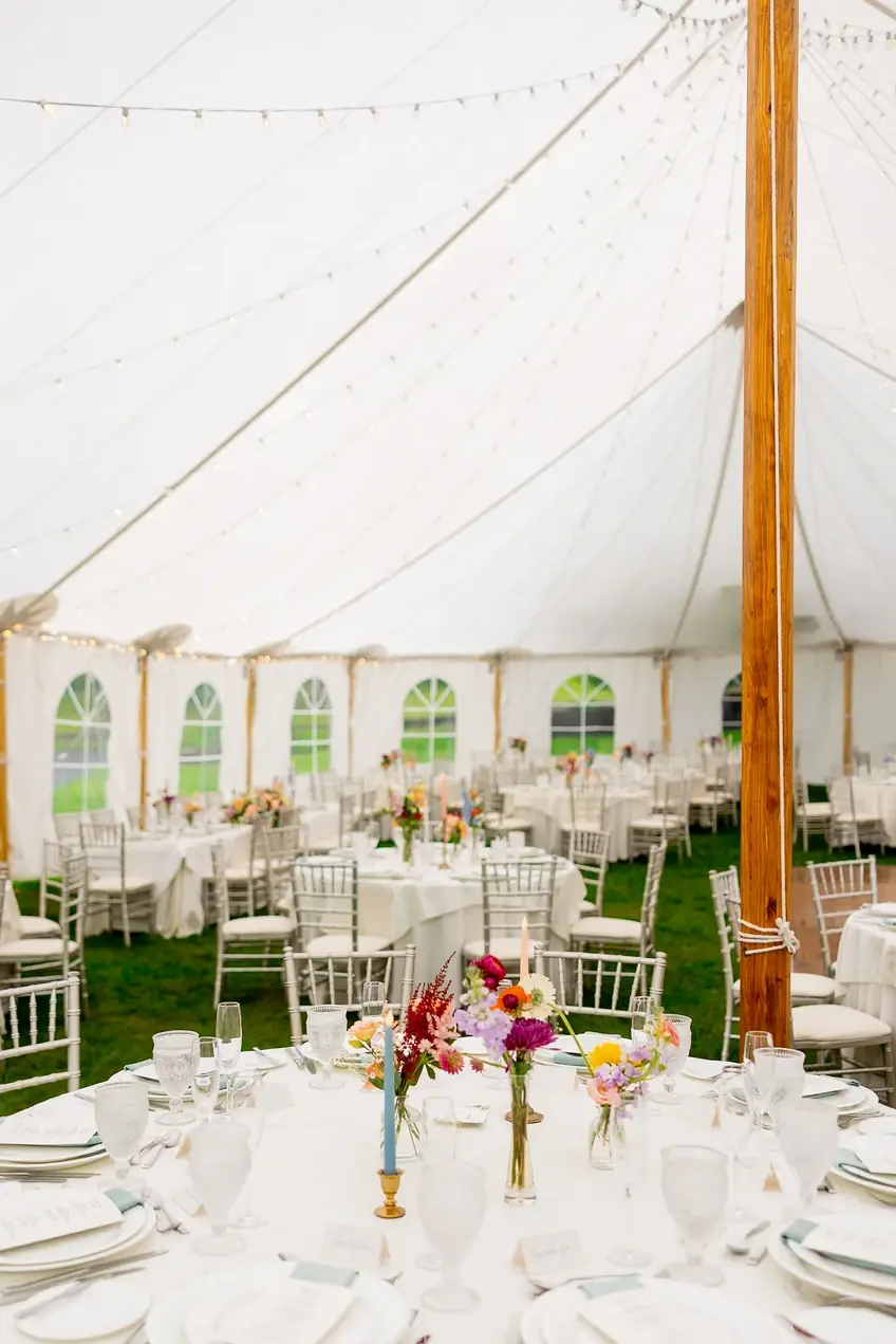 sailcloth tent wedding